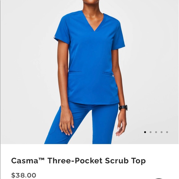 FIGS Casma scrub top in Deep Royal blue XXS - Picture 5 of 5